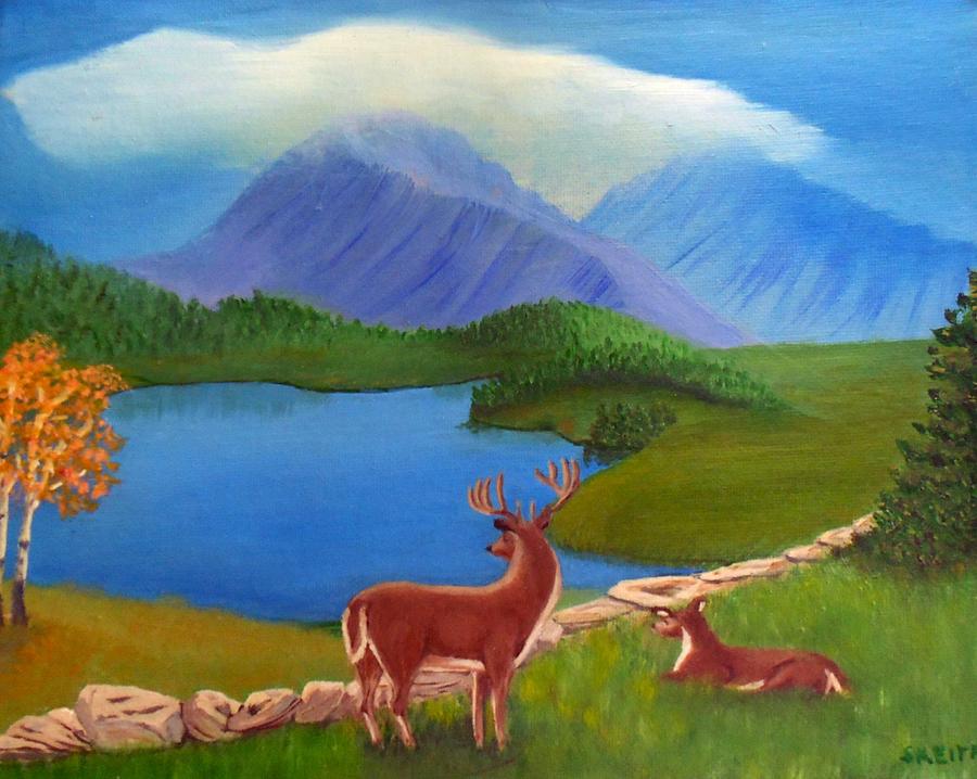 Bucks Domain Painting by Sheri Keith
