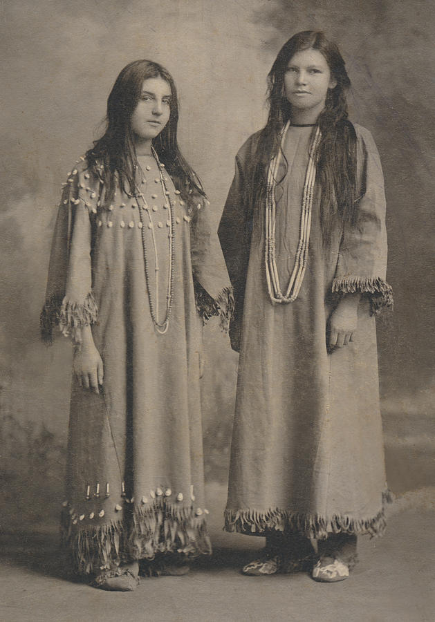 Print 8x12 Native American Girl . Ah-Weh-Eyu Pretty Flower Vintage Photo.. 