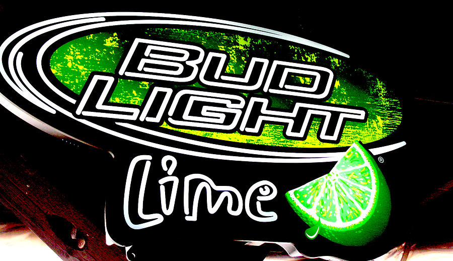 Bud Light Lime  Painting by Melinda Saminski