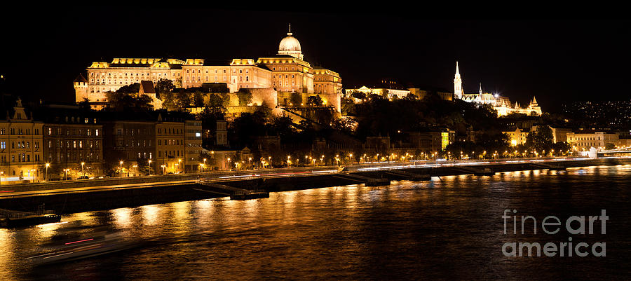 Buda Castle by Danube river. Budapest Photograph by Michal Bednarek