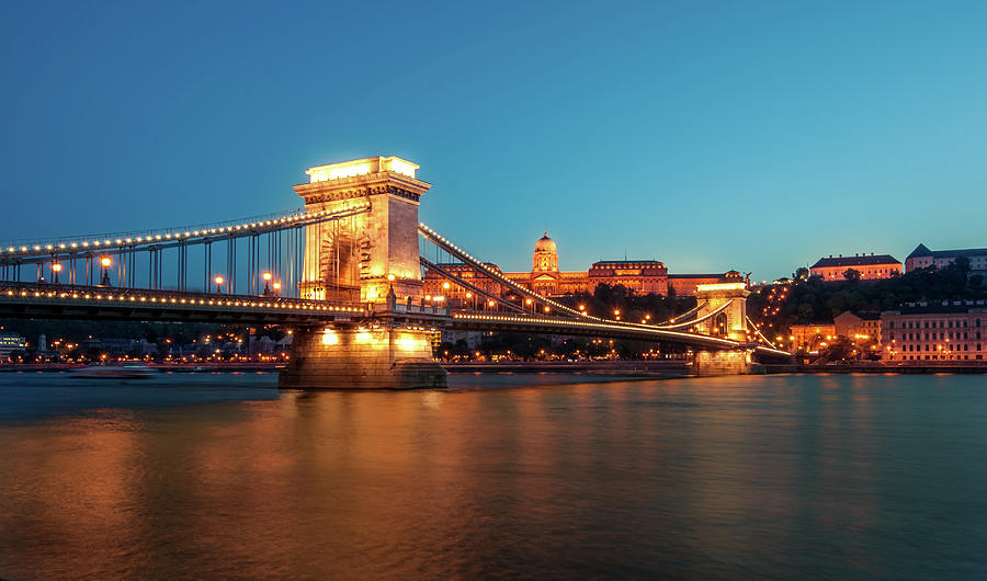 Budapest Chain Bridge Photograph by Alen Ajan