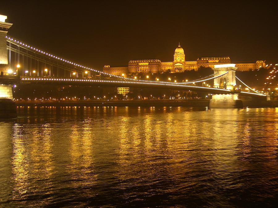 Budapest Lights 1 Photograph by Lin Grosvenor