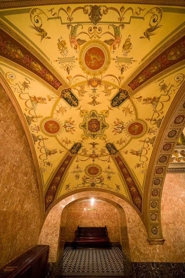 Budapest Opera House Foyer Ceiling Photograph by Artur Bogacki
