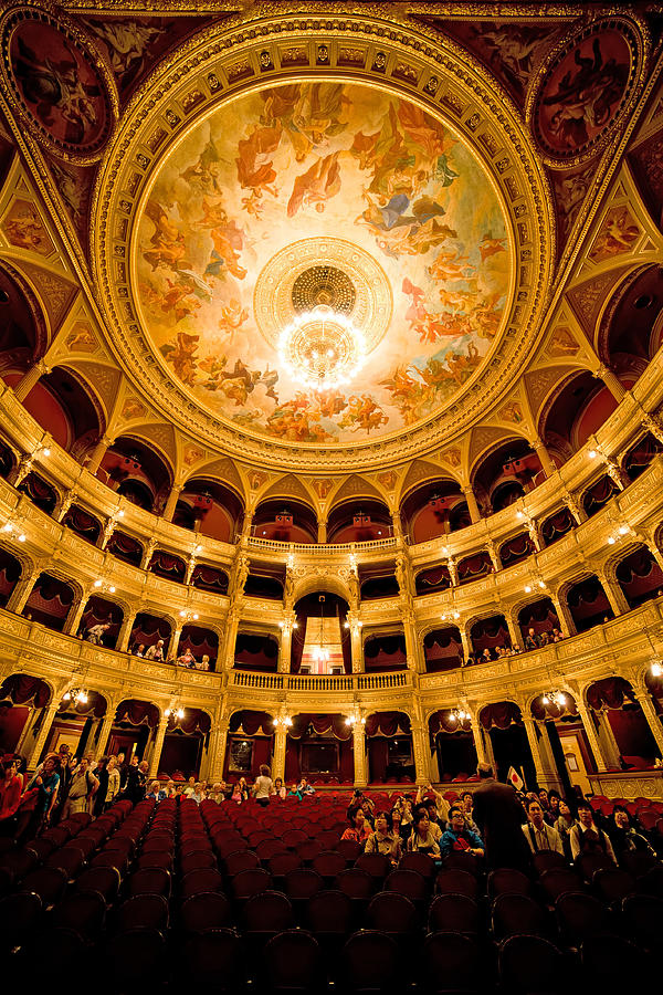 Architecture Photograph - Budapest Opera House Interior by Artur Bogacki
