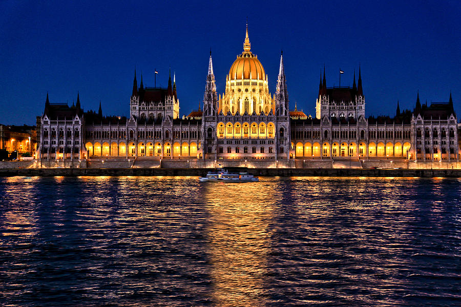 Budapest-The parliament at night Photograph by Nick Mares