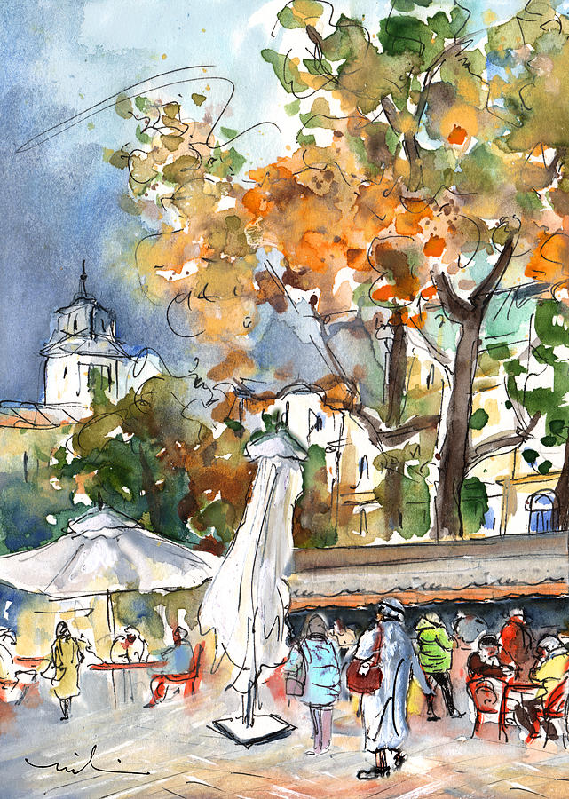 Budapest Town 03 Painting by Miki De Goodaboom