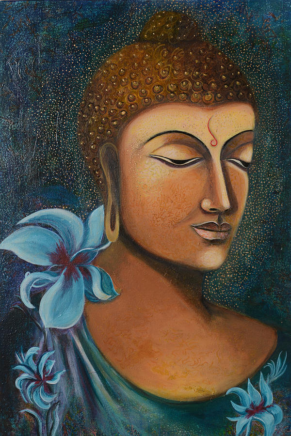 Buddha and Nature Painting by Manjit Mejie - Fine Art America