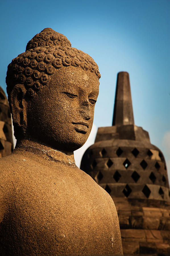 Architecture Photograph - Buddha And Stupa by Andy S. Chang Photography