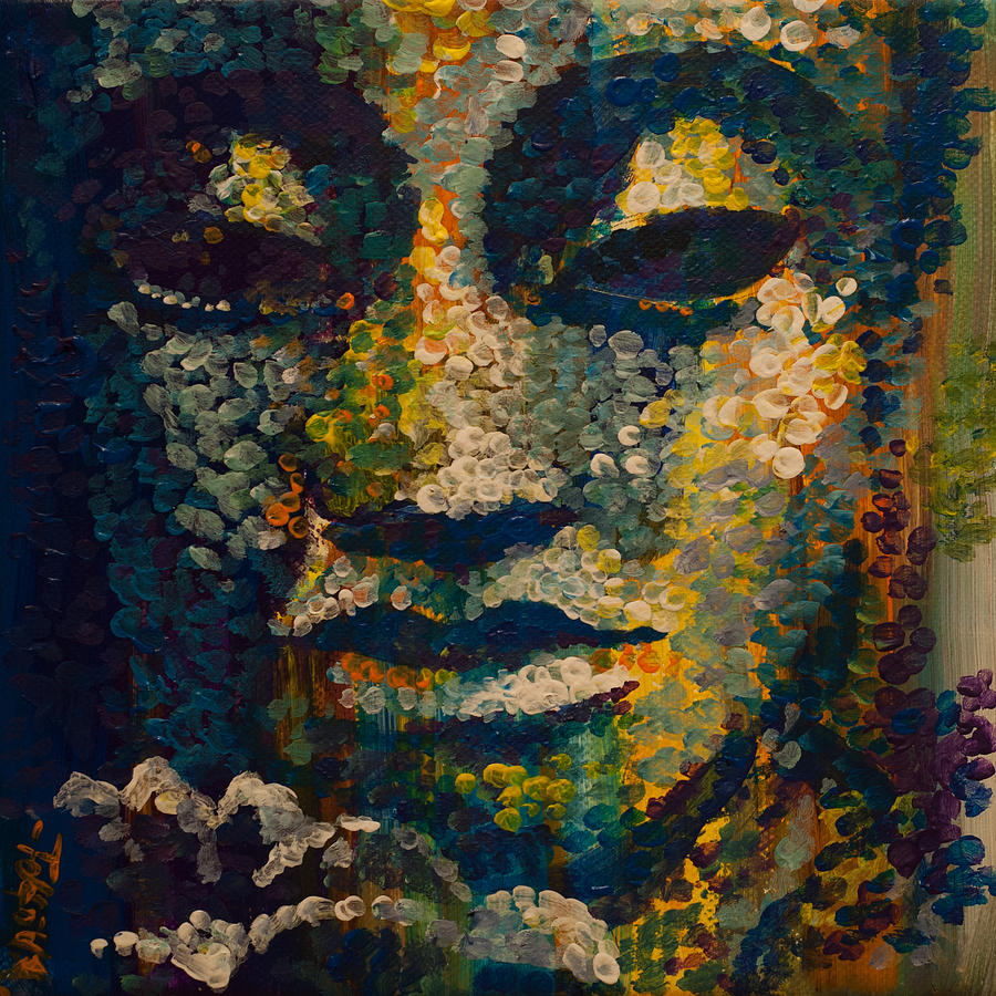 Buddha Painting by Anna Felfoldi - Pixels