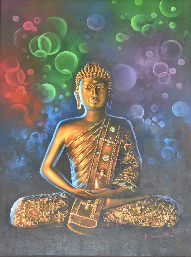 Buddha Bronze Painting