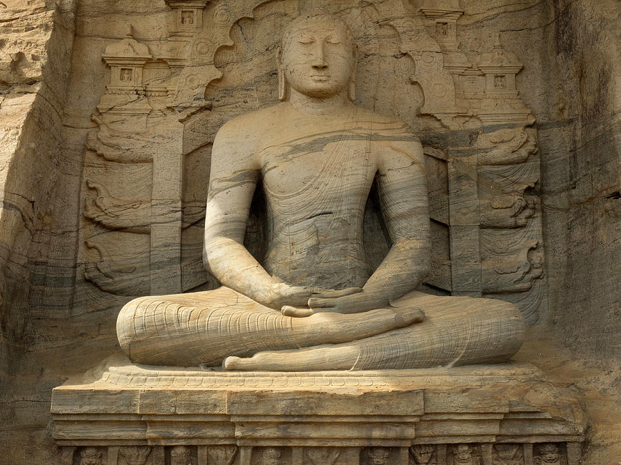 Buddha Photograph - Buddha Figure Representing The Dhyana by Panoramic Images