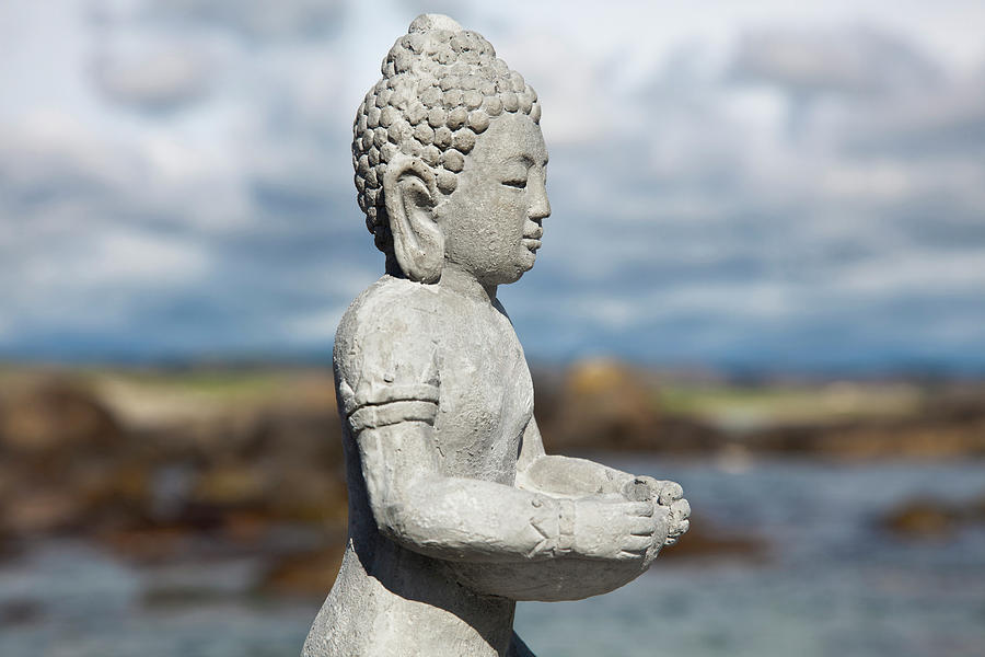 Buddha Figurine In The Nature Photograph by Firmafotografen