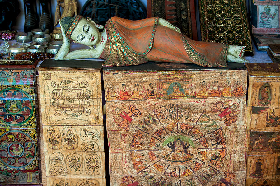 Burma Pyrography - Buddha Handicraft by Judith Barath