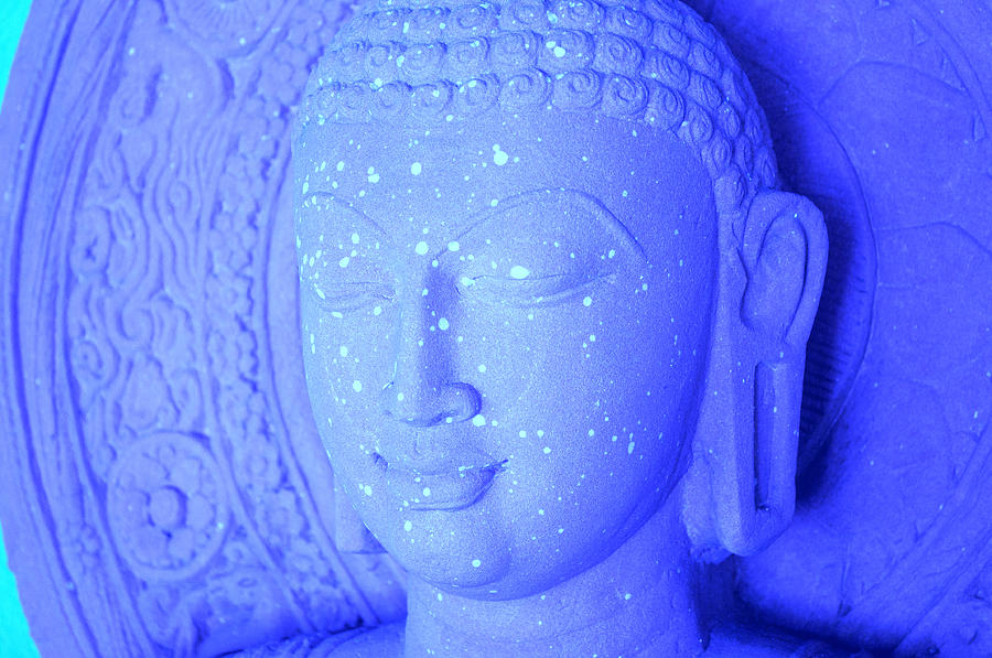 Buddha In Blue Photograph