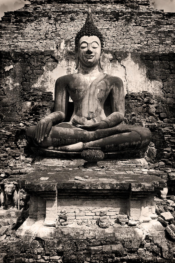 Buddha in Meditation Statue Photograph by Artur Bogacki