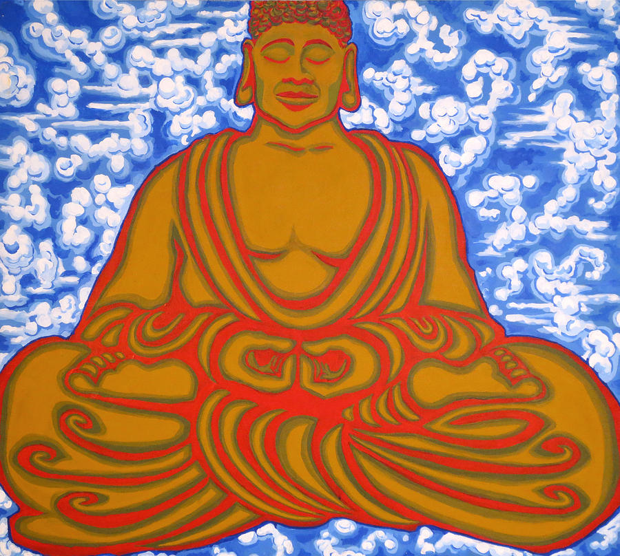 Buddha in the Clouds Painting by Nathan Winsor - Fine Art America