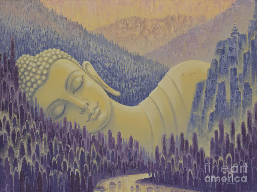 Avatar Painting - Buddha is everything by Yuliya Glavnaya