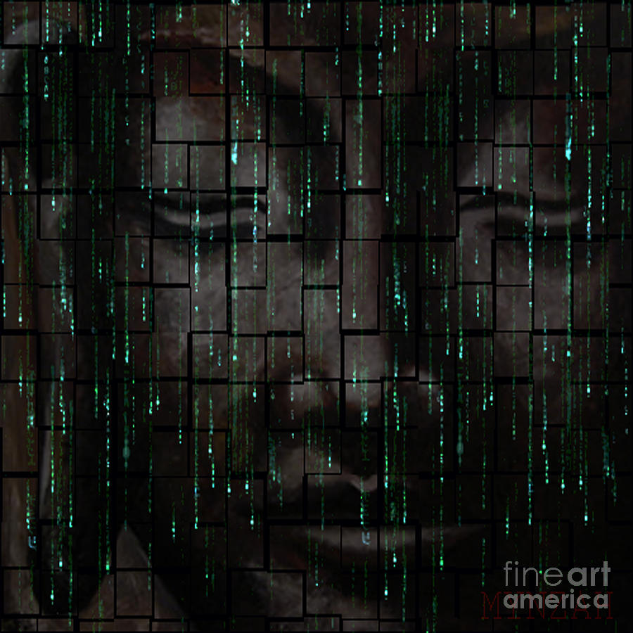 Buddha Matrix Digital Art