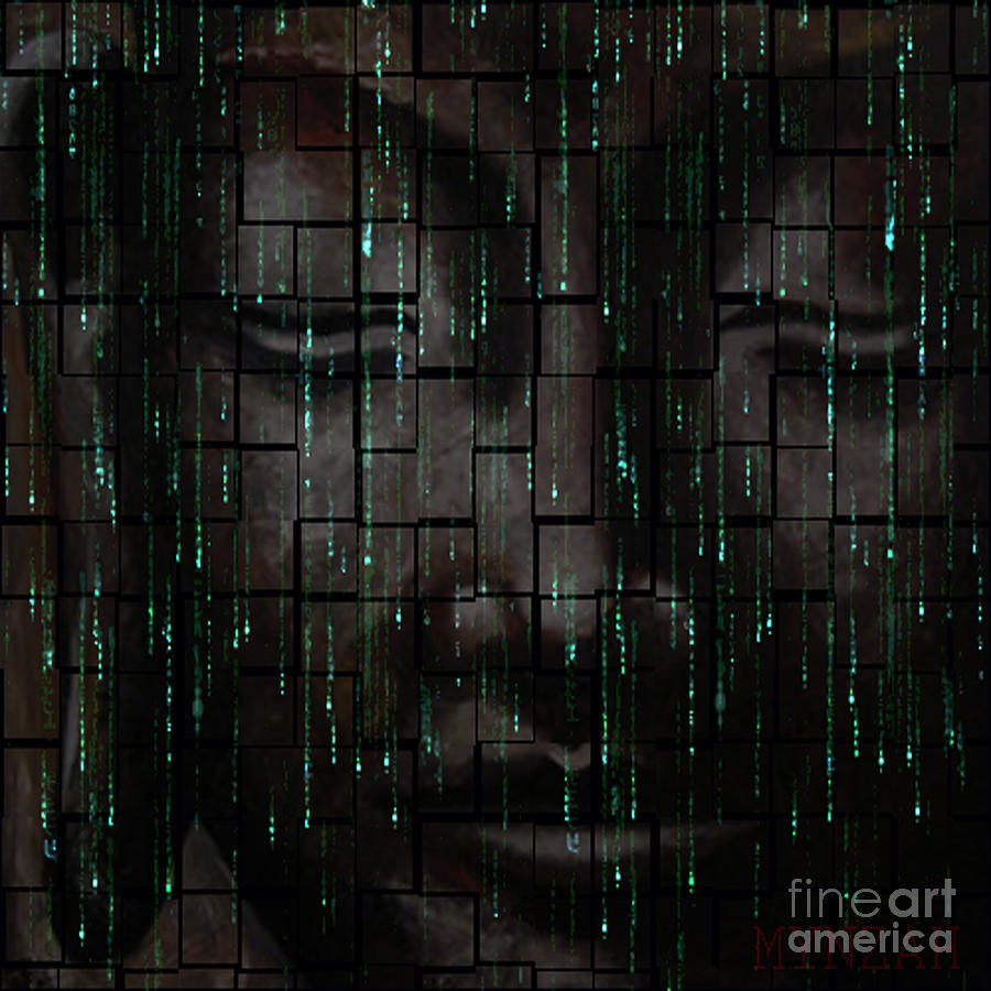 Buddha Matrix Digital Art by Mynzah Osiris