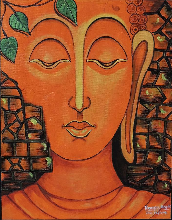 Buddha Painting by Roopa Hegde