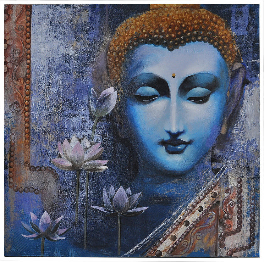 Buddha Painting by Santanu Maity