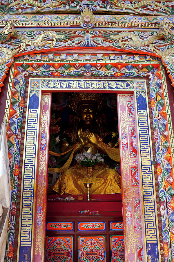 Buddha Statue In Tibetan Temple Photograph by Studio Box