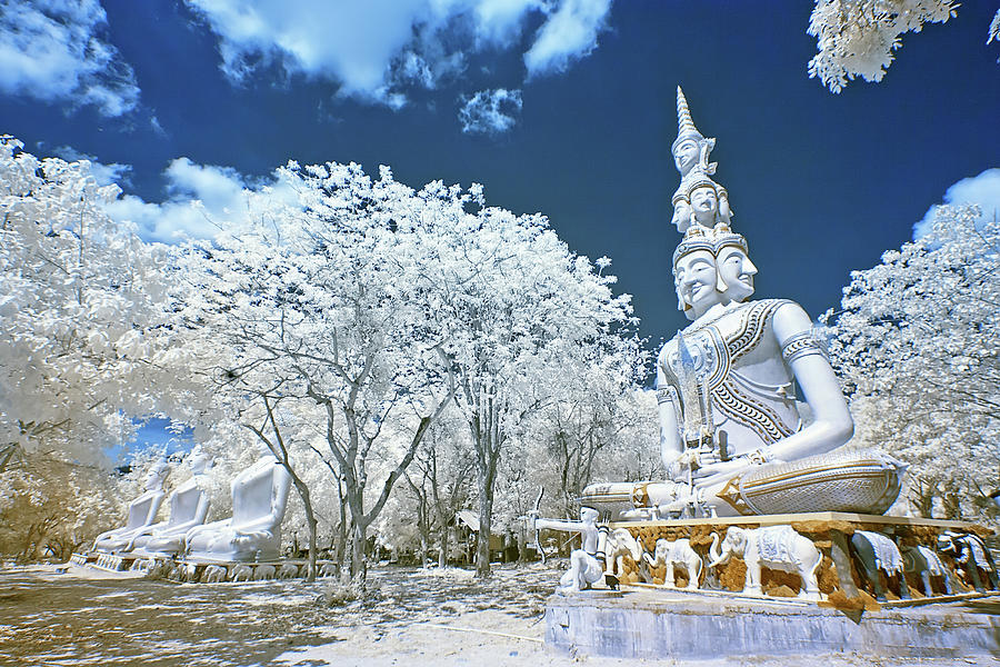 Buddha Statues 2 Photograph by Monthon Wa