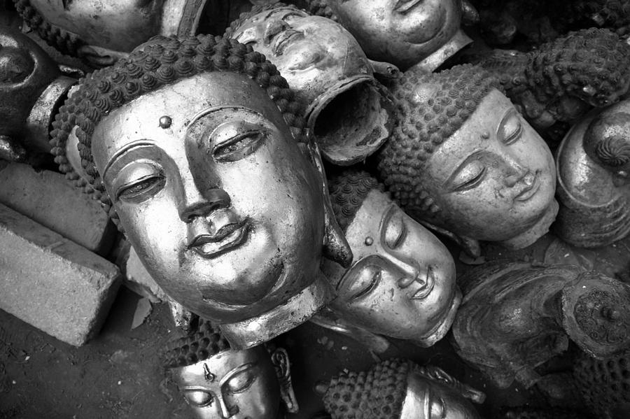 Buddha Photograph - Buddha statues  by Kam Chuen Dung