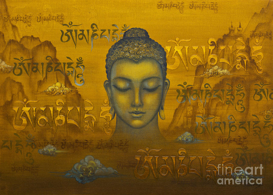 Buddha. The message Painting by Yuliya Glavnaya