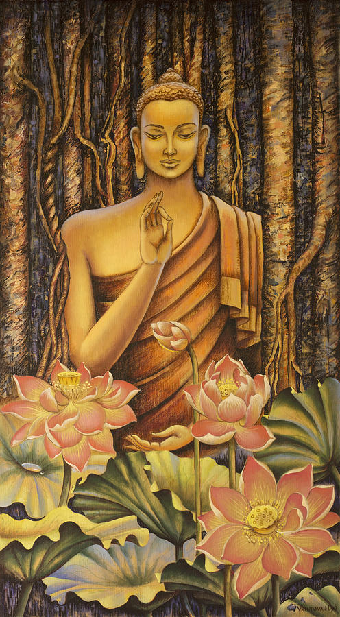 Buddha Painting - Buddha by Vrindavan Das