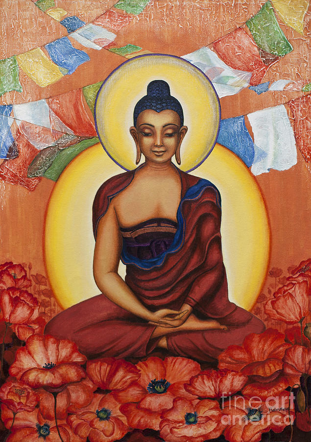 Buddha Painting by Yuliya Glavnaya