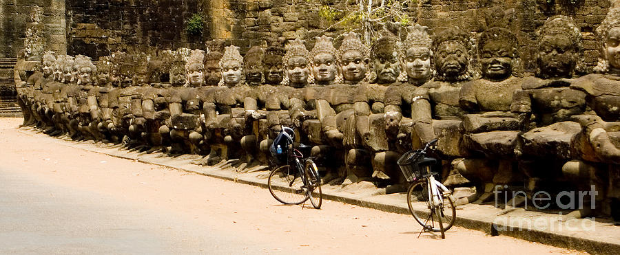 Buddhas And Bikes Photograph by J L Woody Wooden