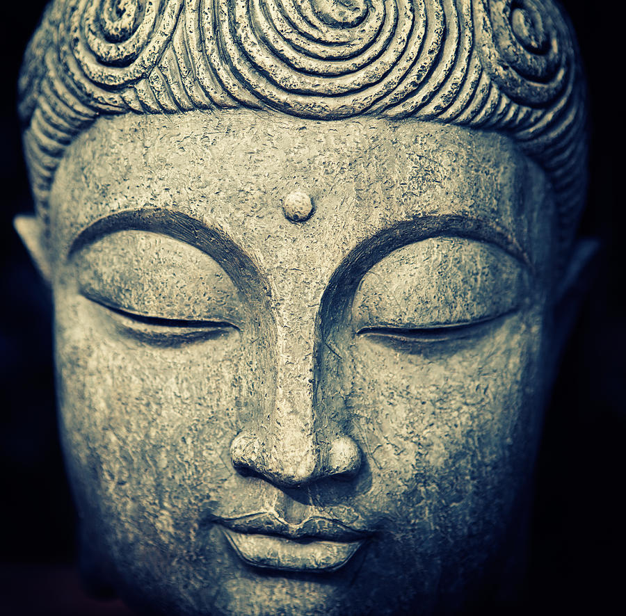 Buddhas Face Photograph by Maodesign
