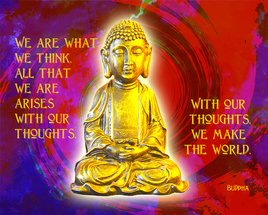 Buddhas Thoughts 2 Digital Art by Ginny Gaura