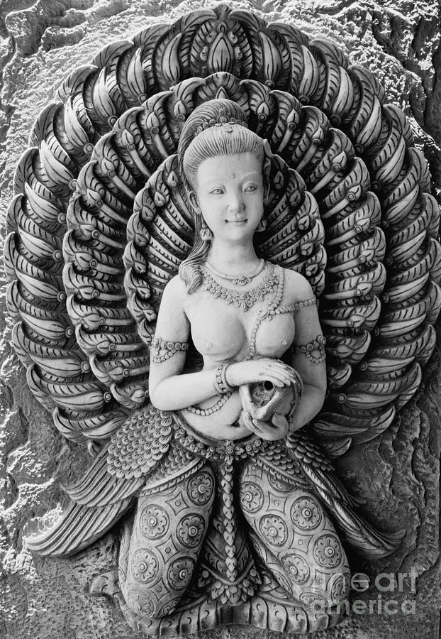 Buddhist Carving 02 Photograph by Antony McAulay