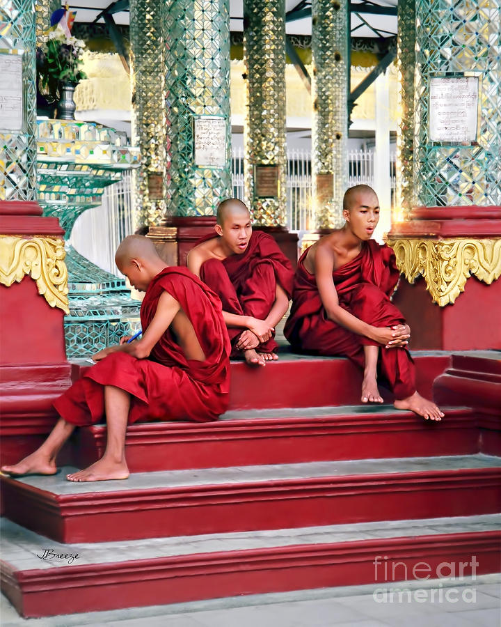 Buddhas Photograph - Buddhist in Burma by Jennie Breeze