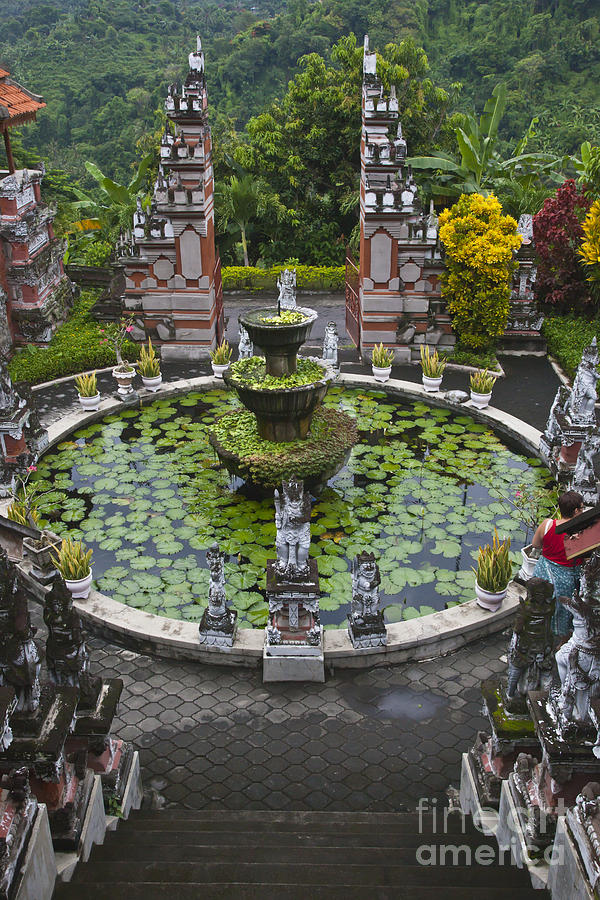 Buddhist Monastery Pond Bali Photograph by Craig Lovell
