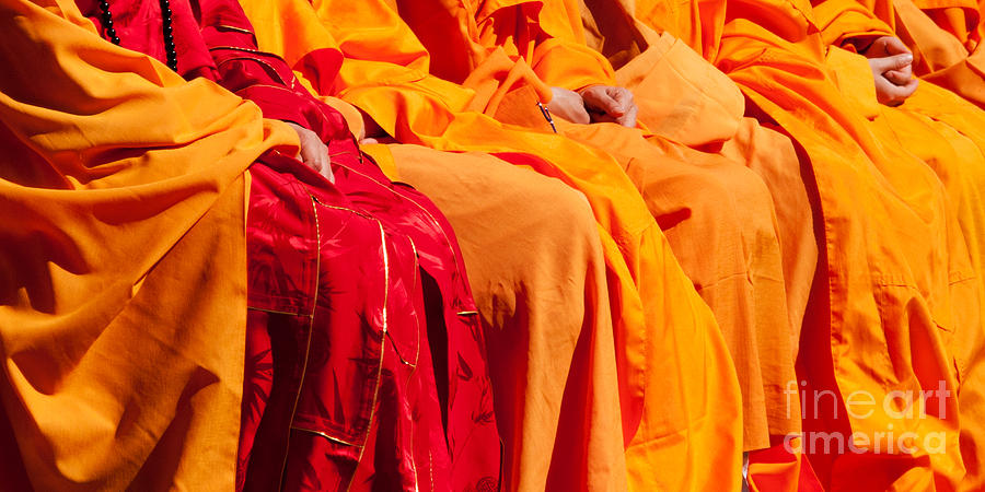 Buddhist Monks 04 Photograph by Rick Piper Photography