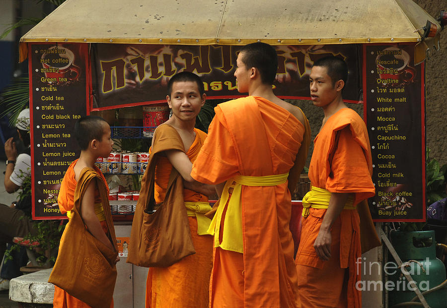 Buddhist Monks Thailand 1 Photograph by Bob Christopher