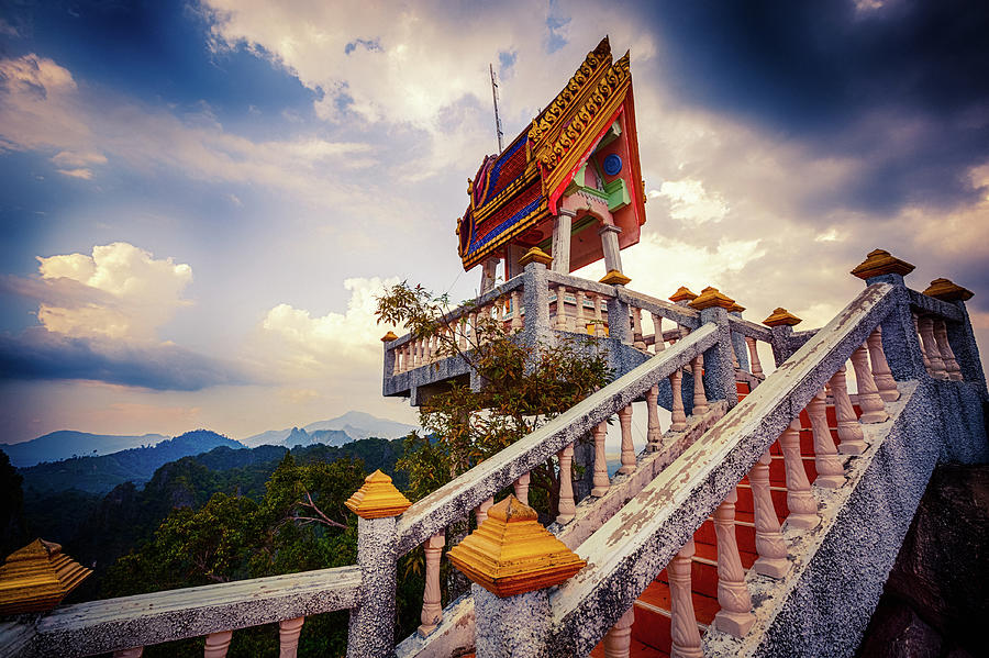 Buddhist Temple In Thailand Photograph by Moreiso