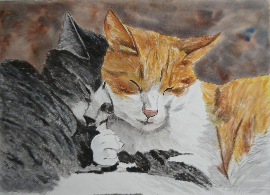 Buddies Painting by Betty-Anne McDonald