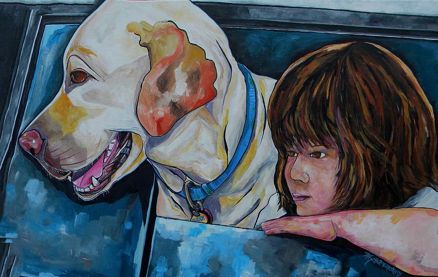 Buddy and Jessica Painting by Patti Schermerhorn