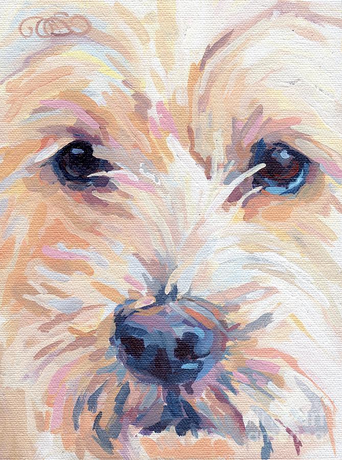 Dog Painting - Buddy by Kimberly Santini