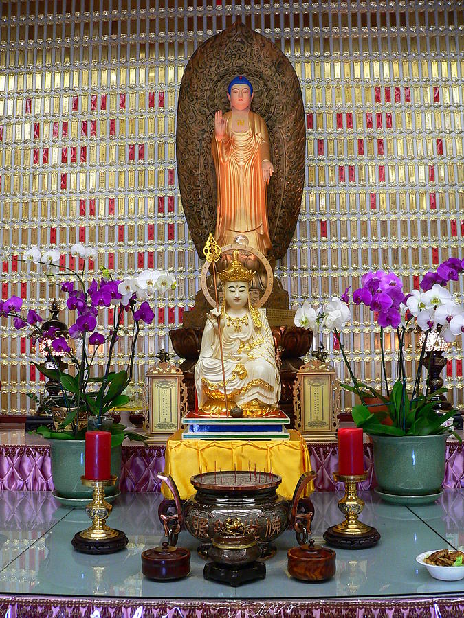 Budhist Memorial Columbarium Photograph by Jeff Lowe