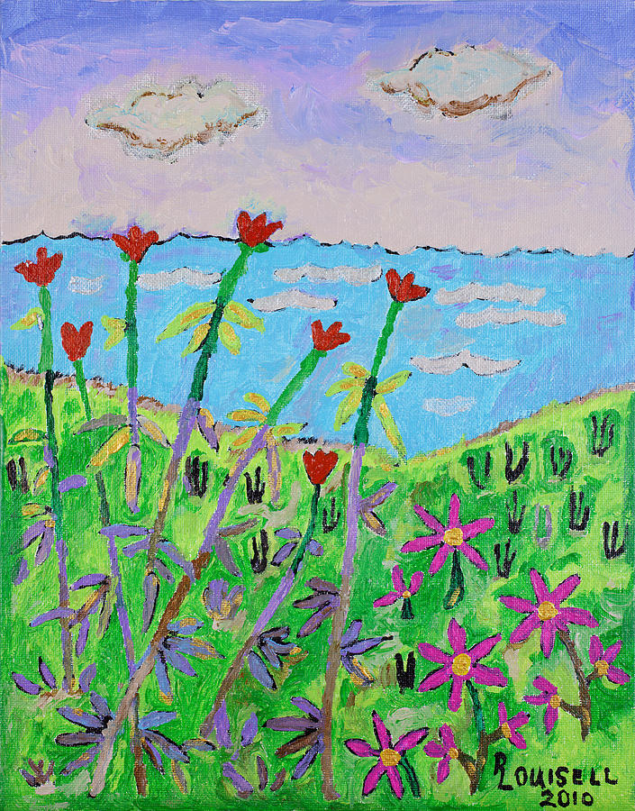 Buds And Blooms Painting by Robyn Louisell
