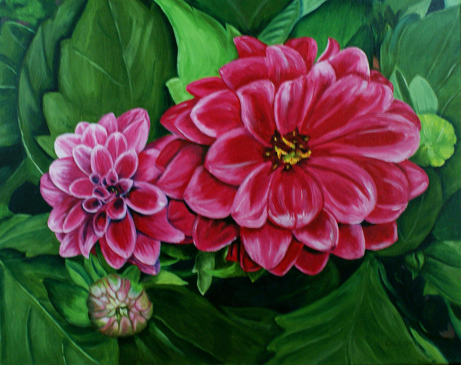 Buds and Blossoms Painting by Jill Ciccone Pike