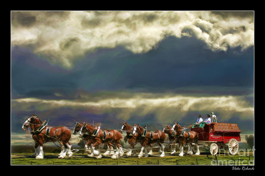 Budweiser Clydesdales Paint 1 Photograph by Blake Richards