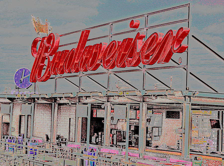 Budweiser in Neon Photograph by Caroline Stella