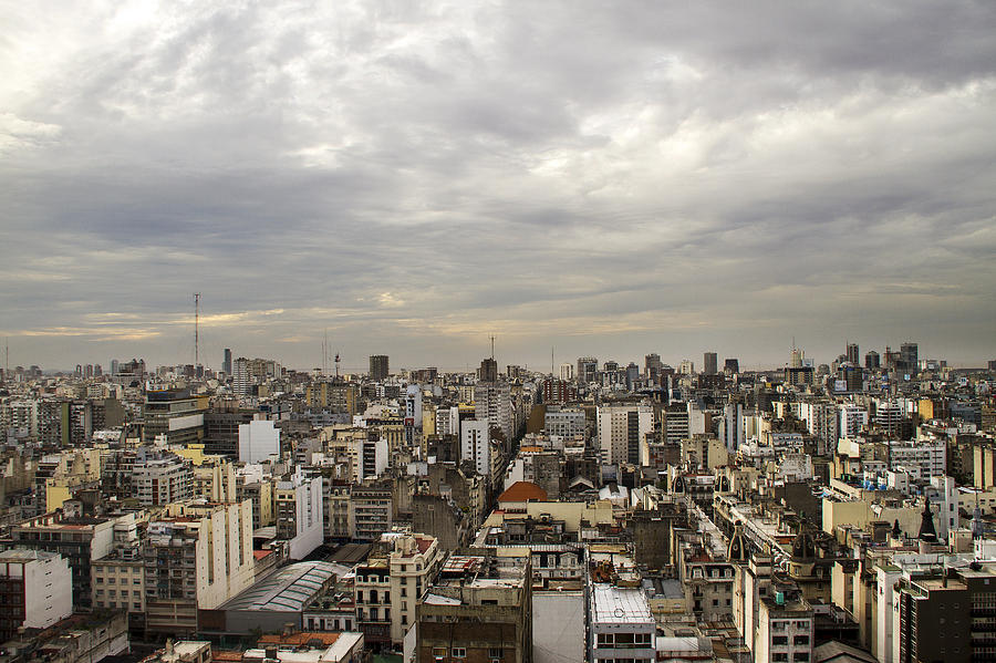 Palacio Barolo Photograph - Buenos Aires Panorama by For Ninety One Days