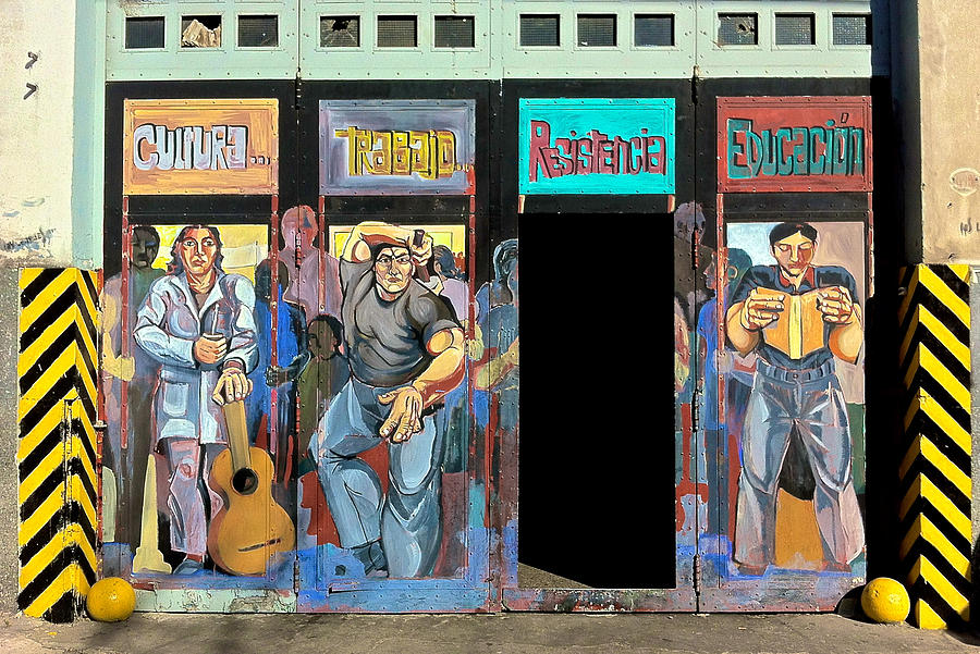 Buenos Aires Street Art - Doors Photograph by Venetia Featherstone-Witty